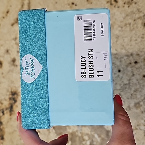 Betsy Johnson Blue Lucy Blush Embelished Flat - NIB - Picture 2 of 5